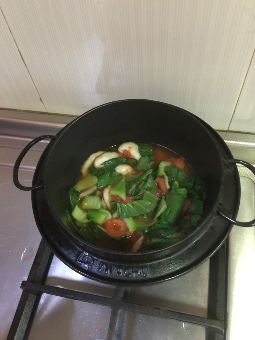 番茄汤饭【一个人的料理】的做法图解4