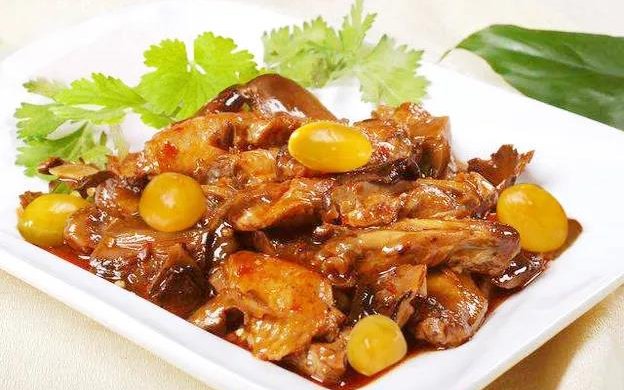 白果口蘑啤酒鸭