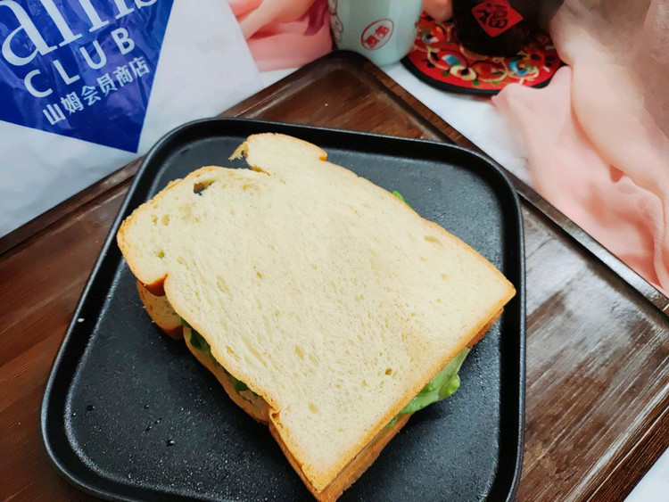 快手减脂餐～三明治的做法