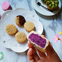 桃山皮紫薯月饼（纯手工皮、馅料）的做法图解25