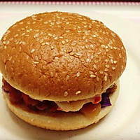 錦繡蝦排漢堡（配DlY醬汁）的做法图解10