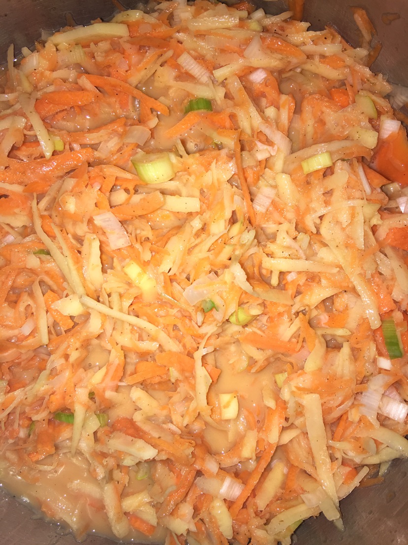 无面粉蔬菜饼（减肥快手早餐）的做法图解2