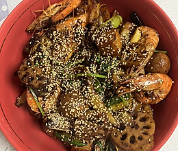 干锅大虾的做法