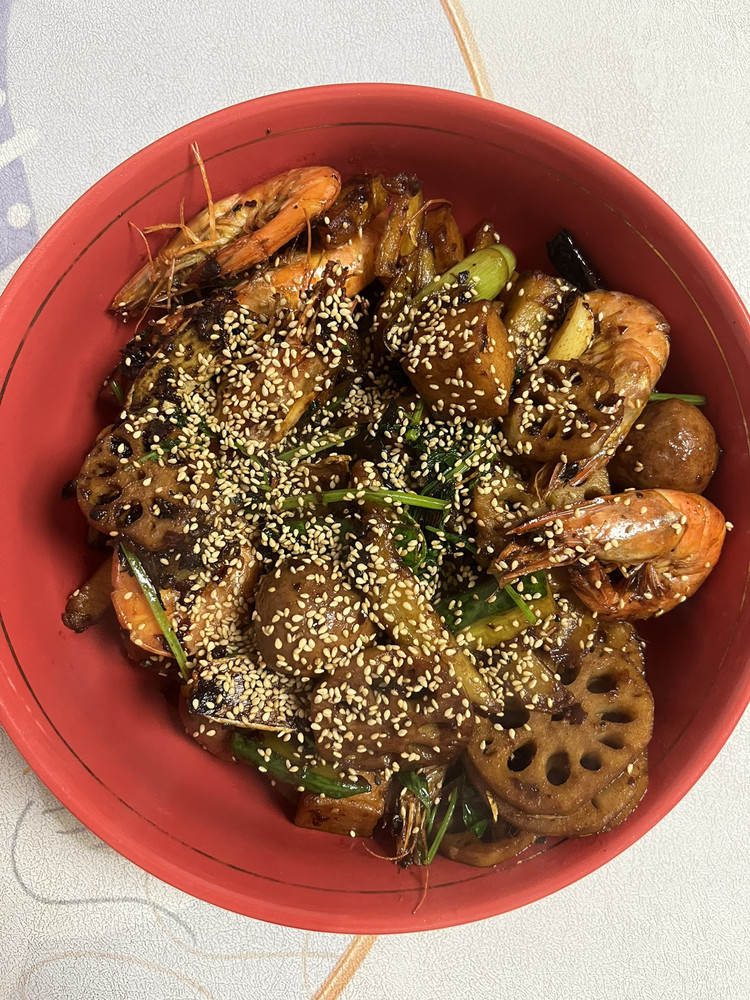 干锅大虾的做法