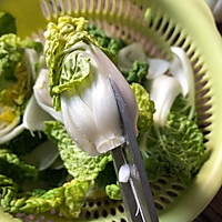 素炒黄心白菜的做法图解2