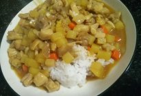 咖喱鸡腿饭的做法