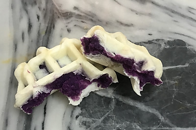 紫薯华夫饼