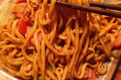 鸡蛋素炒面