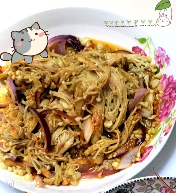 锡纸酱汁金针菇的做法