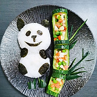 #餐桌上的春日限定#翠竹熊猫饭的做法图解13