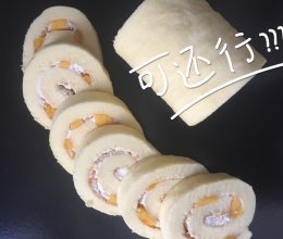 奶油芒果戚风卷的做法