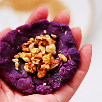 #春季减肥，边吃边瘦#紫薯酸奶果仁芝麻饼的做法图解12