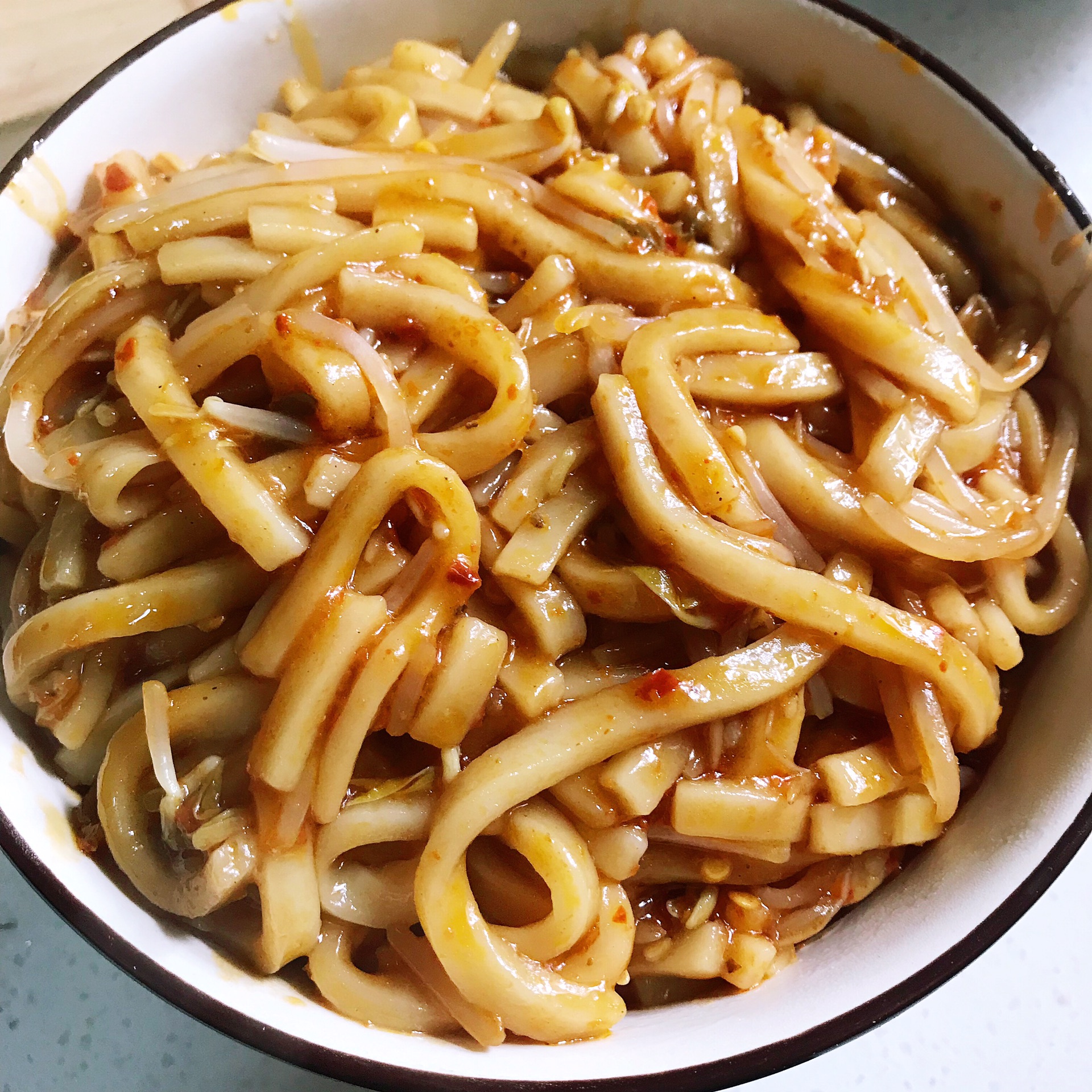 Fried rice noodles in Yang Style