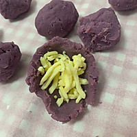 爆浆芝士紫薯仙豆糕网红仙豆糕的做法图解5