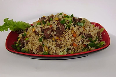 美味孜然牛肉炒饭