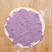 紫薯肉松手抓饼的做法图解5
