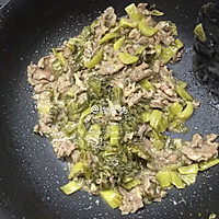 芥兰酸菜牛肉饭的做法图解9