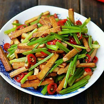 香干炒芹菜