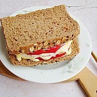 #丘比三明治# 不用起早，5分钟就做好低卡的早餐的做法图解6