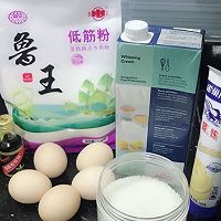 炼乳淡奶油裸蛋糕（冰激淋口感）的做法图解1