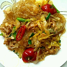 泡菜苕粉肉丝～又名蚂蚁上树