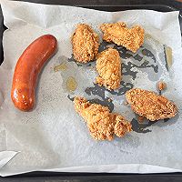 一键复烤香肠&炸鸡的做法图解3