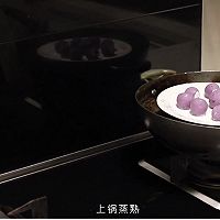 烤箱版➕黄油煎炸版爆浆芝士紫薯球的做法图解12