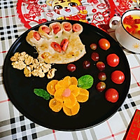 可爱的熊掌手抓饼早餐的做法图解5
