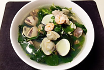 白蛤虾仁枸杞叶汤的做法