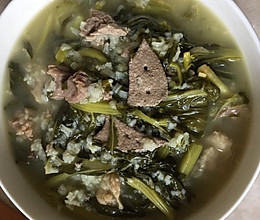 猪肝瘦肉菜心粥的做法