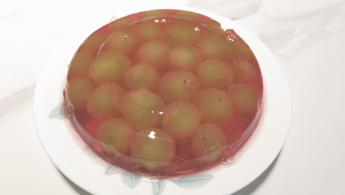 葡萄撞奶果冻