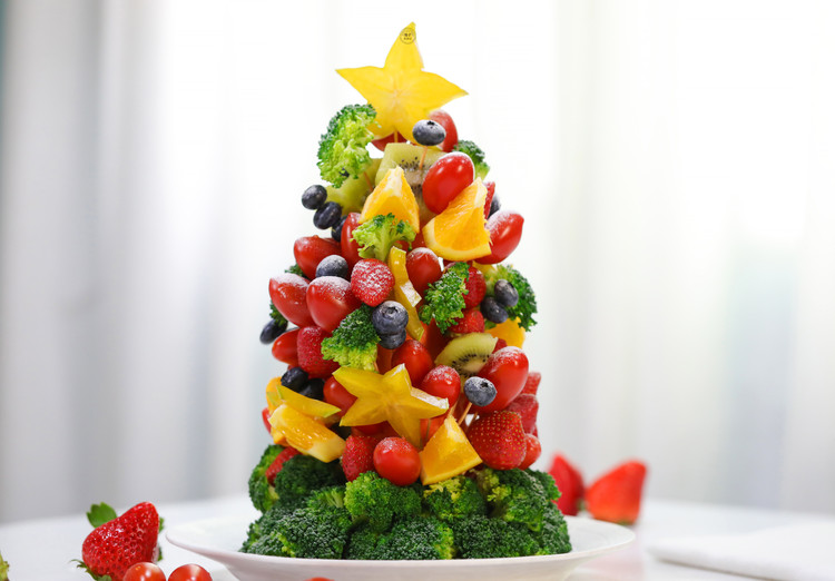 ⭐水果圣诞树⭐的做法