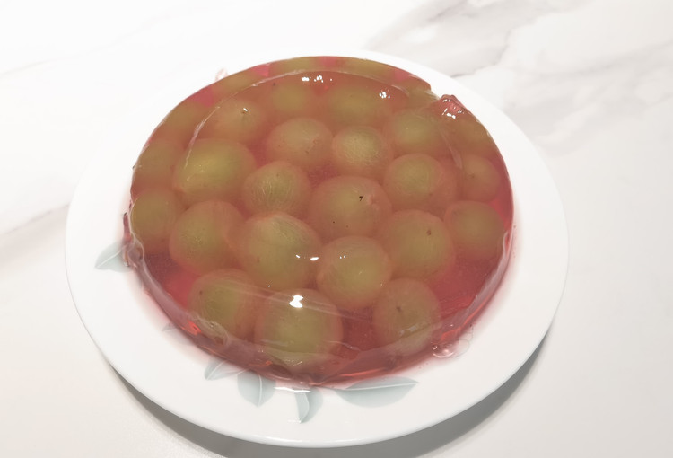 葡萄撞奶果冻的做法