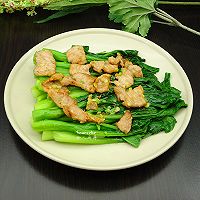 瘦肉灼菜心的做法图解7