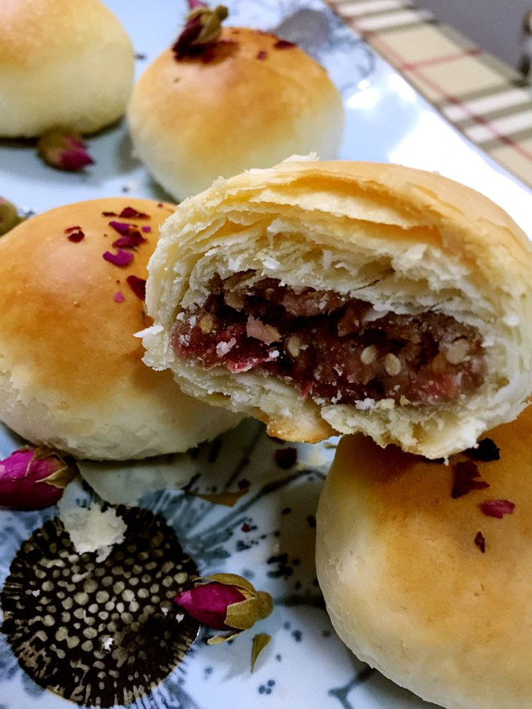 玫瑰酥饼的做法