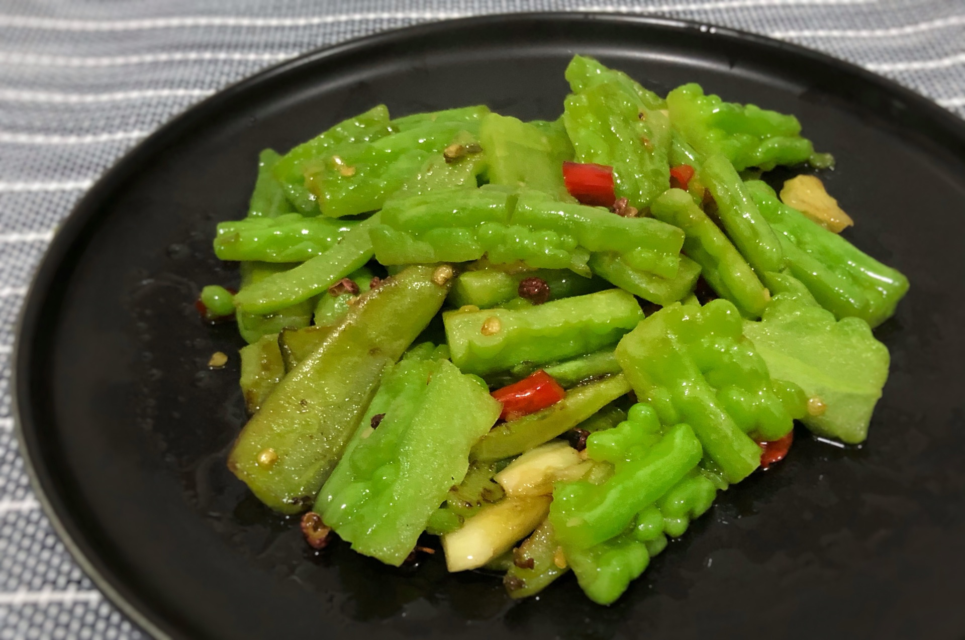 Bitter melon is so fried. It's not bitter. It's very cool