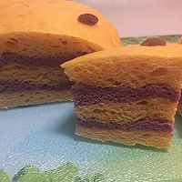 南瓜紫薯发糕的做法图解7
