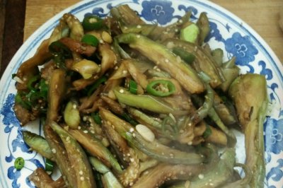 尖椒茄子(非常少油低卡的菜)
