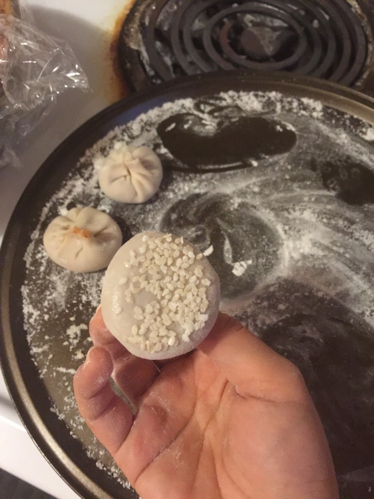 生煎包，咖喱牛肉土豆的做法图解3