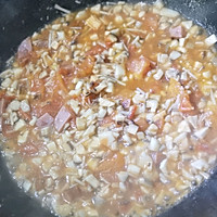 番茄菌菇蛋汤莜面鱼鱼的做法图解9