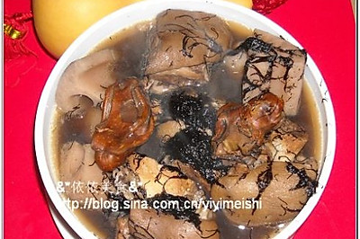 发菜蚝豉莲藕猪手汤