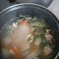 减重期快手早餐无油冬瓜丸子汤的做法图解11