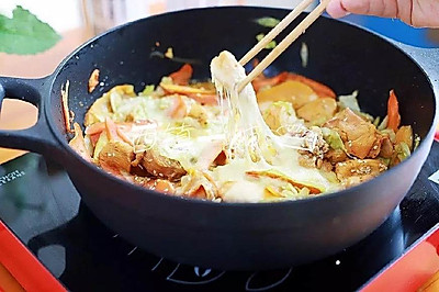诱人韩国奶酪鸡，拉丝能拉半米长!