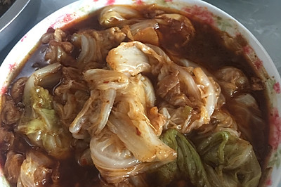 红烧白菜叶