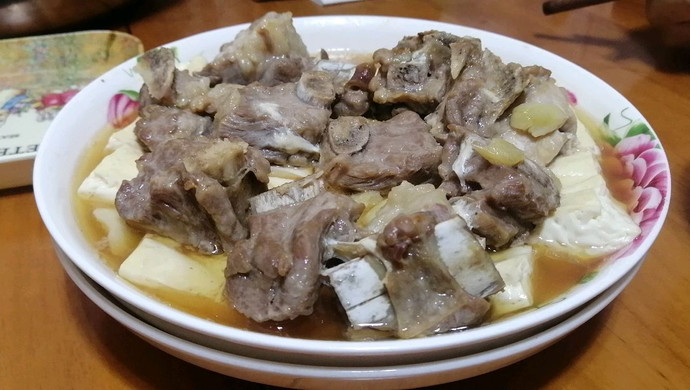 豆腐蒸排骨