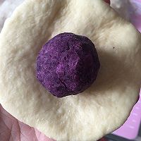 紫薯菊花面包的做法图解6