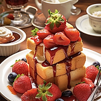 10分钟早餐｜草莓港式西多士的做法图解5