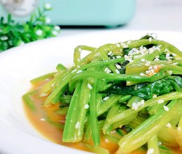 麻酱拌菠菜 | 小学生营养早餐餐单的做法