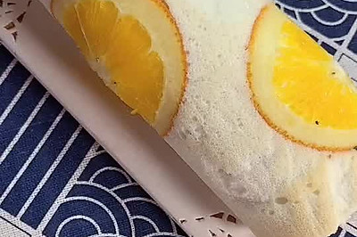 橙香天使蛋糕卷