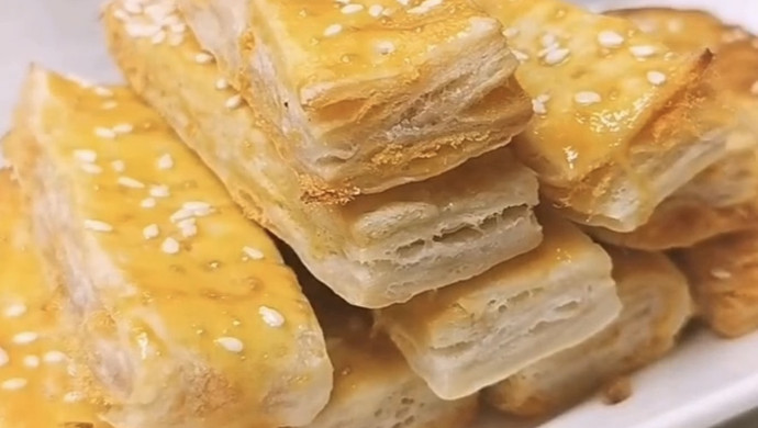 解锁手抓饼——肉松酥饼